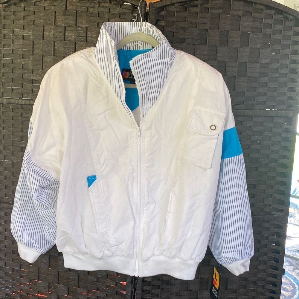Vintage Andy Johns White Ski Jacket Size Large